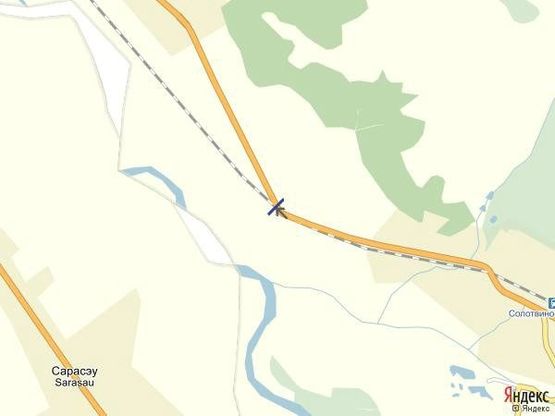 Схема рекламной плоскости по адресу с.Діброва, вул.Головна, в сторону м.Тячів