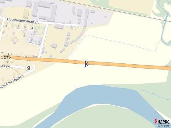 Схема рекламной плоскости по адресу м. Тячів, в'їзд в місто зі сторони м. Рахів, навпроти азс Вакос