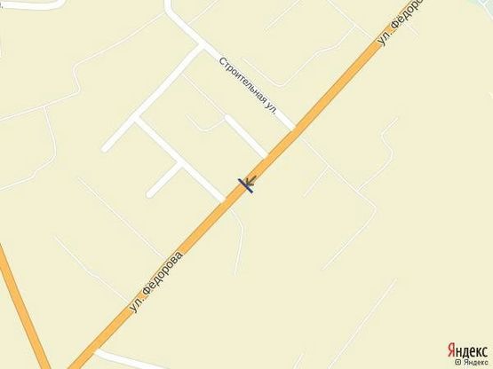 Схема рекламної площини за адресою Іршава вул. Федорова, біля Держ. виконавчої служби, зі сторони с. Ільниця