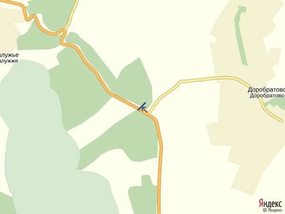 Схема рекламной плоскости по адресу с.Доробратово, вул.Головна, траса Івано-Франківськ- Мукачево