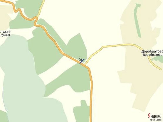 Схема рекламной плоскости по адресу с.Доробратово, вул.Головна, траса Мукачево-Івано-Франківськ