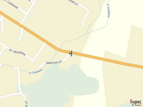 Схема рекламної площини за адресою м.Іршава, вул. Білецька, виїзд з міста, в сторону с.Білки