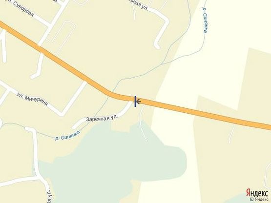 Схема рекламної площини за адресою м.Іршава, вул. Білецька, в'їзд в місто, зі сторони с.Білки