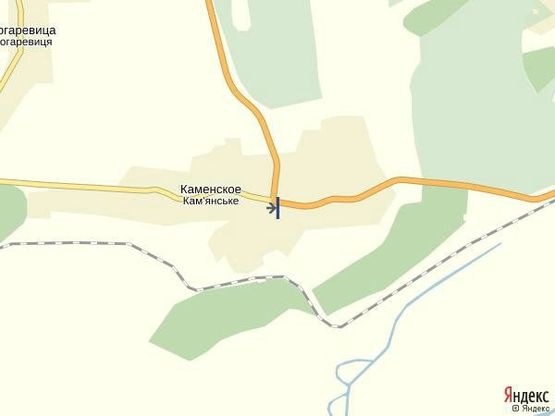 Схема рекламної площини за адресою с.Кам'янське, вул, Головна, траса Івано-Франківськ-Мукачево, в сторону м.Мукачево