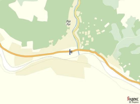 Схема рекламной плоскости по адресу с.Луг, центр , в сторону м.Рахів, Ів.Франківськ