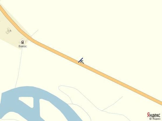 Схема рекламної площини за адресою смт.Буштино, вїзд в селище, в сторону м. Хуст, Мукачево