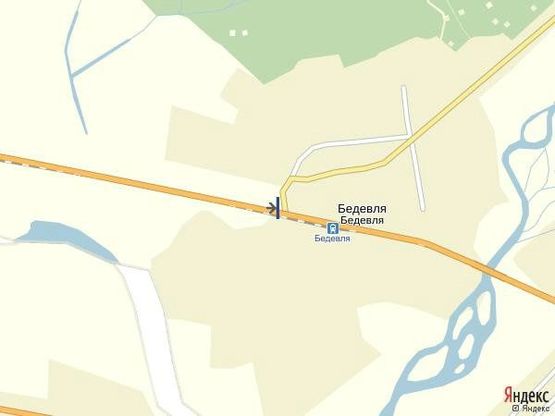 Схема рекламной плоскости по адресу с.Бедевля, вул.Волошина  в сторону  м. Рахів ,перехрестя ( на смт. Дубове )