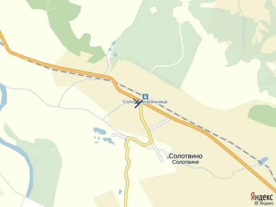 Схема рекламной плоскости по адресу смт.Солотвино, вул. Тячівська, в сторону м.Рахів, біля АЗС,готелю,автомийки.