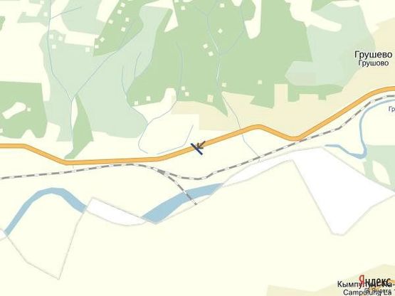 Схема рекламної площини за адресою с.Грушово,вул.Головна, біля стадіону, фітнес центр,  в сторону м.Мукачево