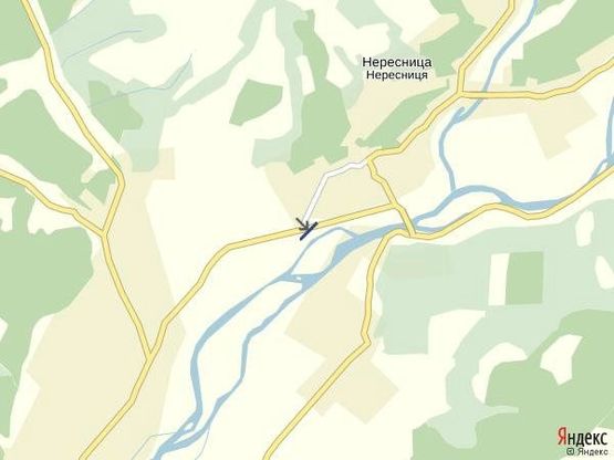 Схема рекламної площини за адресою с.Нересниця,вул.Головна, в сторону смт.Дубове