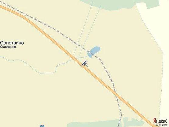 Схема рекламної площини за адресою смт.Солотвино,вул.Головна, в сторону м. Тячів, траса Мукачево-Рогатин