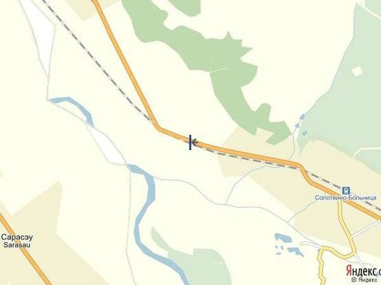 Схема рекламной плоскости по адресу смт.Солотвино,вул.Головна, в сторону м. Тячів, біля застави, траса Мукачево-Рогатин