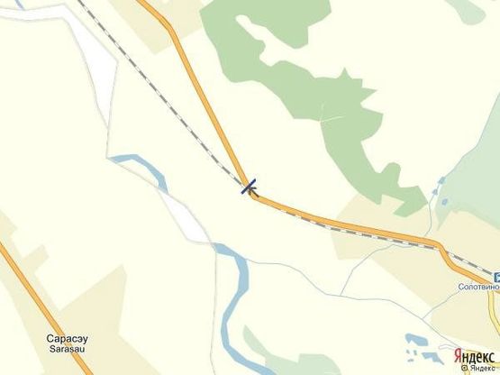 Схема рекламной плоскости по адресу с.Діброва, вул.Головна, в сторону м.Тячів