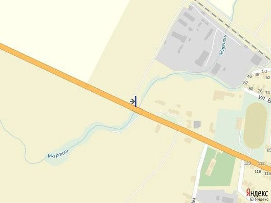 Схема рекламної площини за адресою м. Тячів вул.Армійськіа, вїзд ,супермаркету Барва, АЗС, техстанція стадіон - 500м., траса Мукачево-Рогатин