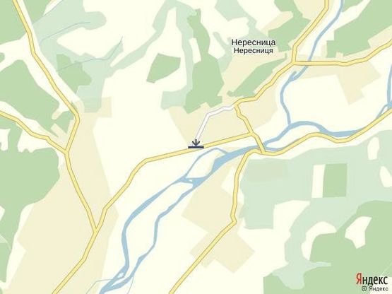 Схема рекламної площини за адресою с.Нересниця,вул.Головна, в сторону смт.Дубове