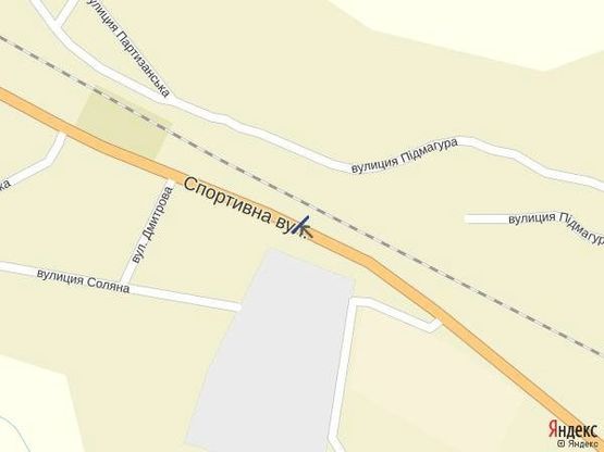 Схема рекламної площини за адресою смт.Солотвино,вул.Головна, в сторону м.Тячів, м.Ужгород, РИНОК