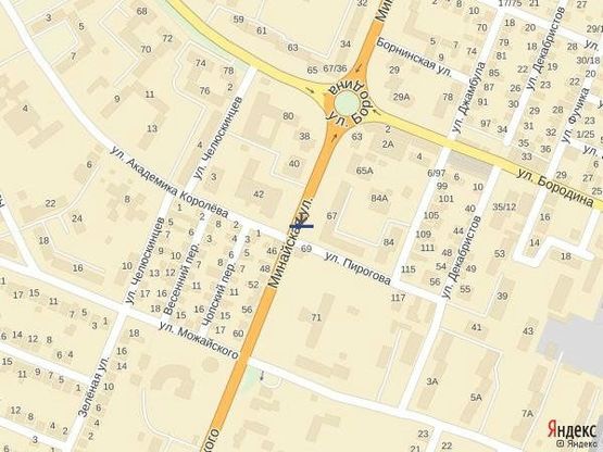 Схема рекламной плоскости по адресу м.Ужгород вул.Минайська біля кінотеатру Доміон виїзд з міста в сторону с.Минай