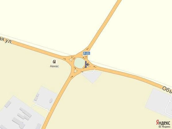 Схема рекламної площини за адресою Траса Мукачево-Рогатин. Круг с. Іза зі сторони м. Тячів