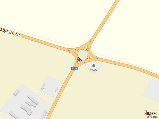 Схема рекламної площини за адресою Траса Мукачево-Рогатин. Круг с. Іза зі сторони м.Хуст