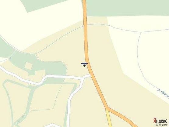 Схема рекламної площини за адресою Виїзд з с.Велятино  в сторону м. Хуст