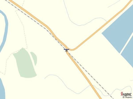 Схема рекламной плоскости по адресу Хустський район, поворот на с. Бороняво, переїзд, в сторону м. Ужгород траса  Івано-Франківськ-Ужгород.