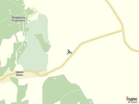 Схема рекламної площини за адресою с.Шаян, (зони відпочинку) курортне містечко виїзд