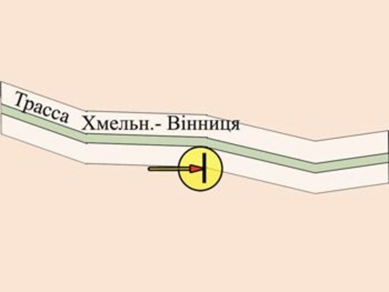 Схема рекламної площини за адресою с. Якушинці, Автогриль