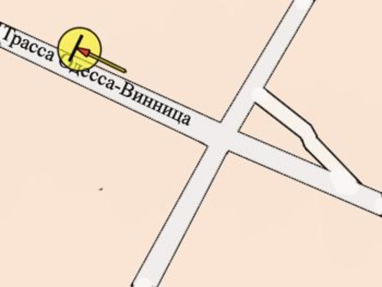 Схема рекламной плоскости по адресу с. Писарівка, Шляхопровід