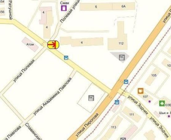 Схема рекламной плоскости по адресу вул. Василенка (30-річчя Перемоги)