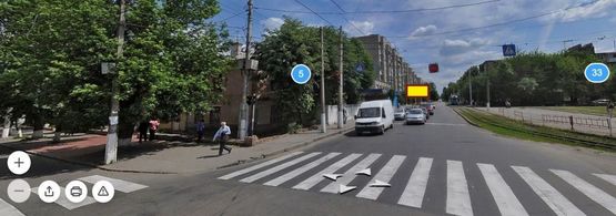 Схема рекламной плоскости по адресу вул. Академіка Янгеля, 24