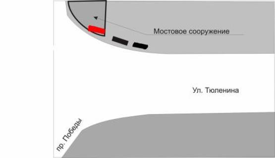 Схема рекламной плоскости по адресу 370_Запорожье_ул Победы ул Тюленина