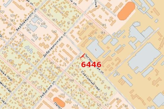 Схема рекламной плоскости по адресу Чигиринська вул. - Симиренківська вул. (Рябоконя вул.)