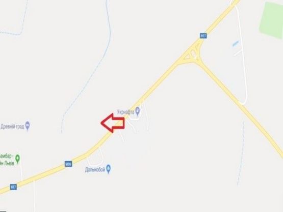 Схема рекламной плоскости по адресу Київська траса до Древній Град