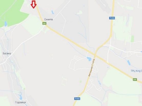 Схема рекламной плоскости по адресу Скнилів від Епіцентру