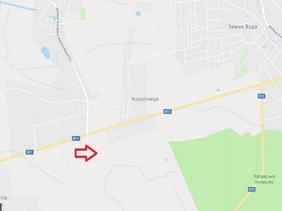 Схема рекламной плоскости по адресу Конопниця до Львова