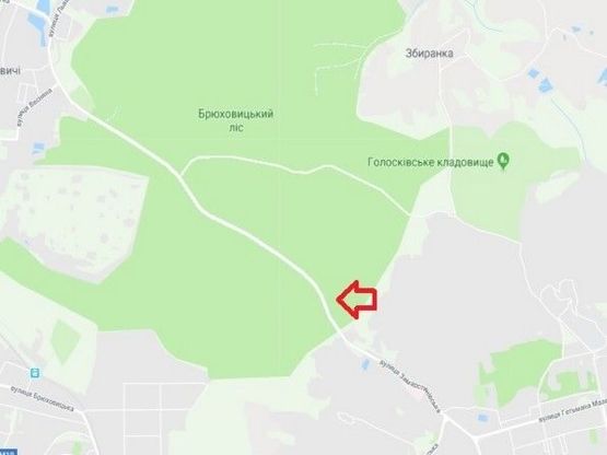 Схема рекламной плоскости по адресу Брюховичі від Львова