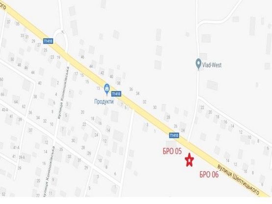 Схема рекламной плоскости по адресу вул. Шептицького, 26