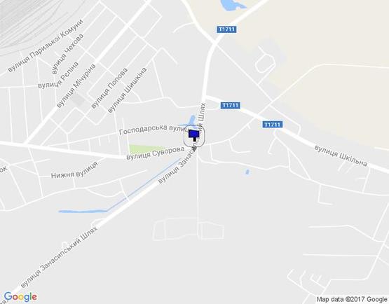 Схема рекламной плоскости по адресу ул.Суворова р-н АЗС(въезд в город со стороны г.Полтава и г.Комсомольск)