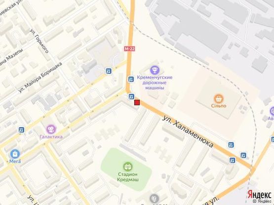 Схема рекламної площини за адресою ул. Халаменюка, 2/40