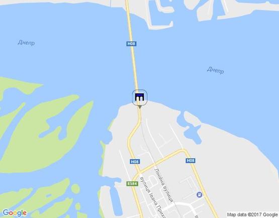 Схема рекламной плоскости по адресу Крюковский мост