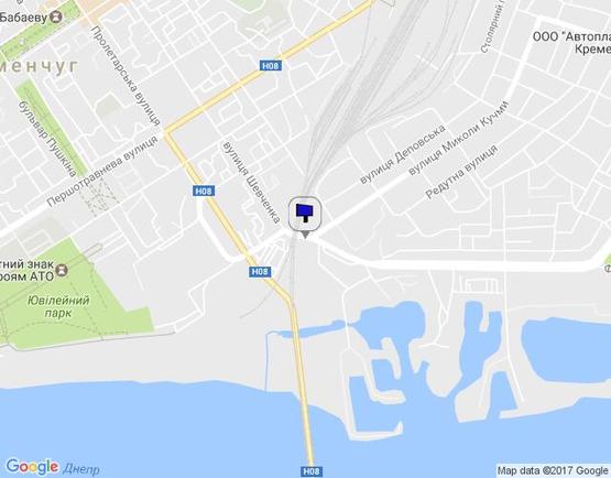 Схема рекламной плоскости по адресу ул. Большая Набережная (50 лет СССР)/ул. Кучмы/ул.Шевченко