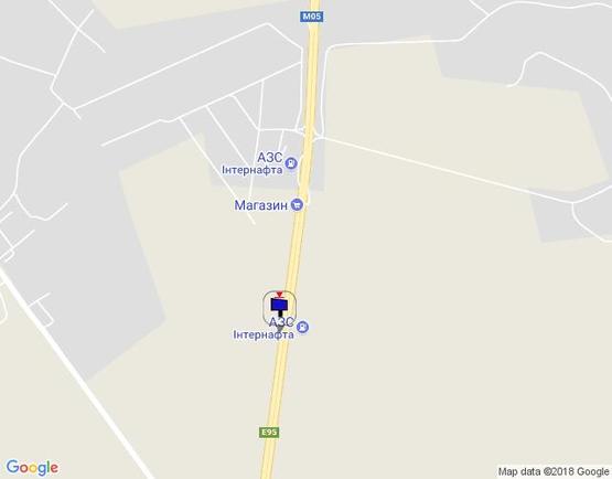 Схема рекламной плоскости по адресу траса М-05 Київ-Одеса, км 97+785 право