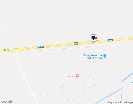 Схема рекламної площини за адресою траса М-06 Київ-Чоп (Житомир), км 42+350 ліво