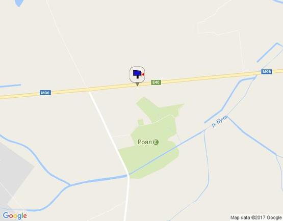 Схема рекламної площини за адресою траса М-06 Київ-Чоп (Житомир), км 42+850 ліво