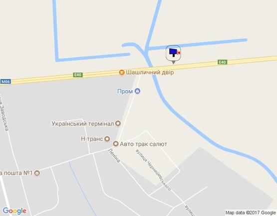 Схема рекламної площини за адресою с. Копилів, траса М-06 Київ-Чоп (Житомир), км 45+000 право