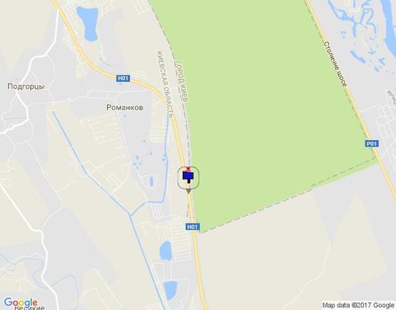 Схема рекламної площини за адресою Новообухівська траса, км 31+050 право, элитный частный сектор, возле с. Великі Дмитровичі, ресторан Абу-Даби