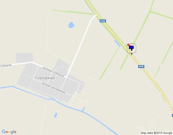 Схема рекламної площини за адресою Черкаська траса, Н-08 км 8+450 право , до поворота на с. Рогозів