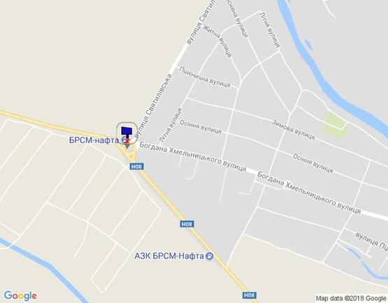 Схема рекламной плоскости по адресу Черкаська траса, КПП ДАЇ м. Переяслав-Хмельницький, в'їзд в місто, Н-08 км 43+900 кільце, ресторан "Хуторець", АЗС "БРСМ"