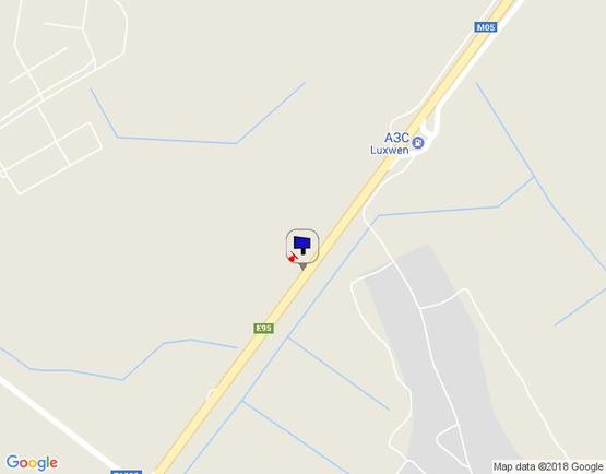 Схема рекламной плоскости по адресу смт. Калинівка, траса М-05 Київ-Одеса, км 34+395 право