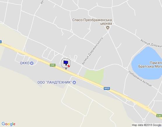 Схема рекламной плоскости по адресу Харківська траса, с. Іванків, км 44+720 ліво